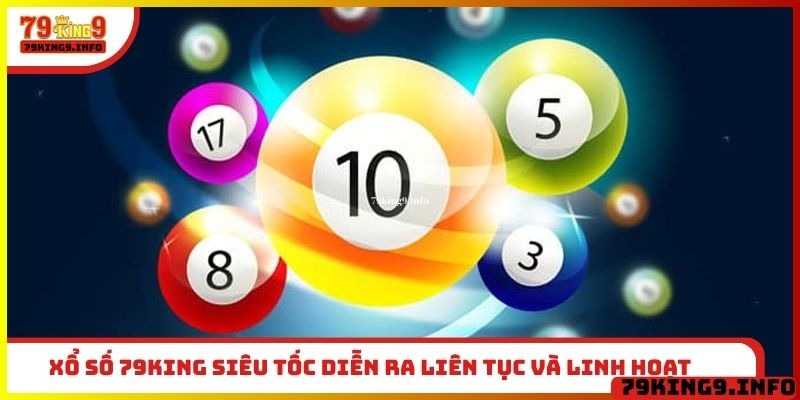 Xổ số 79King siêu tốc diễn ra liên tục và linh hoạt